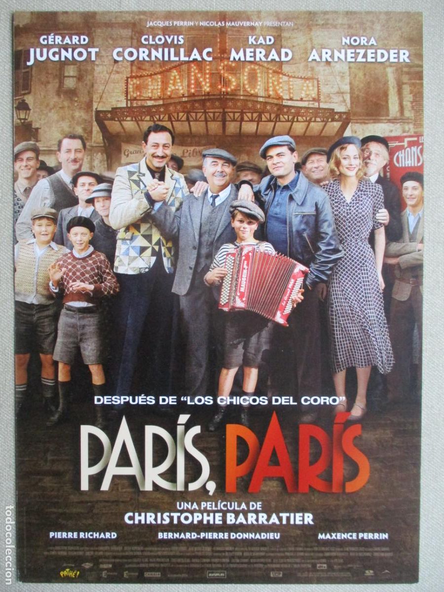 Cinema: PARIS, PARIS. GUIA ORIGINAL ESTRENO. PEDIDO MINIMO EN GUIAS 10 EUROS.