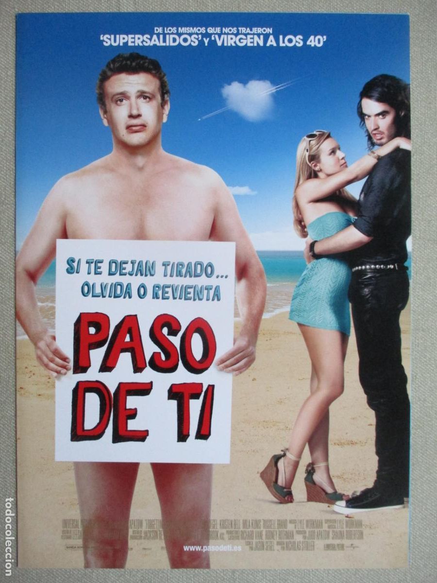 Cinema: PASO DE TI. GUIA ORIGINAL ESTRENO. PEDIDO MINIMO EN GUIAS 10 EUROS.