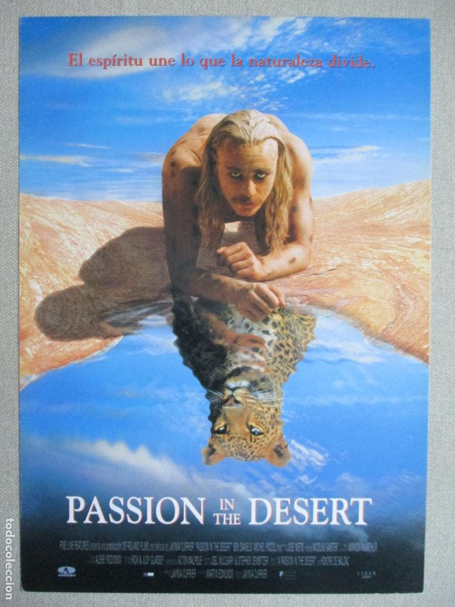 Cin&eacute;ma: PASSION IN THE DESERT. GUIA ORIGINAL ESTRENO. PEDIDO MINIMO EN GUIAS 10 EUROS.