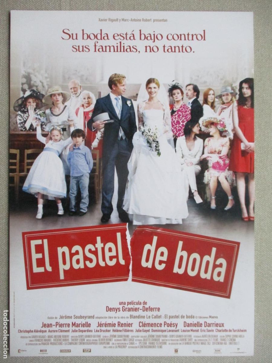 Cin&eacute;ma: EL PASTEL DE BODA. GUIA ORIGINAL ESTRENO. PEDIDO MINIMO EN GUIAS 10 EUROS.