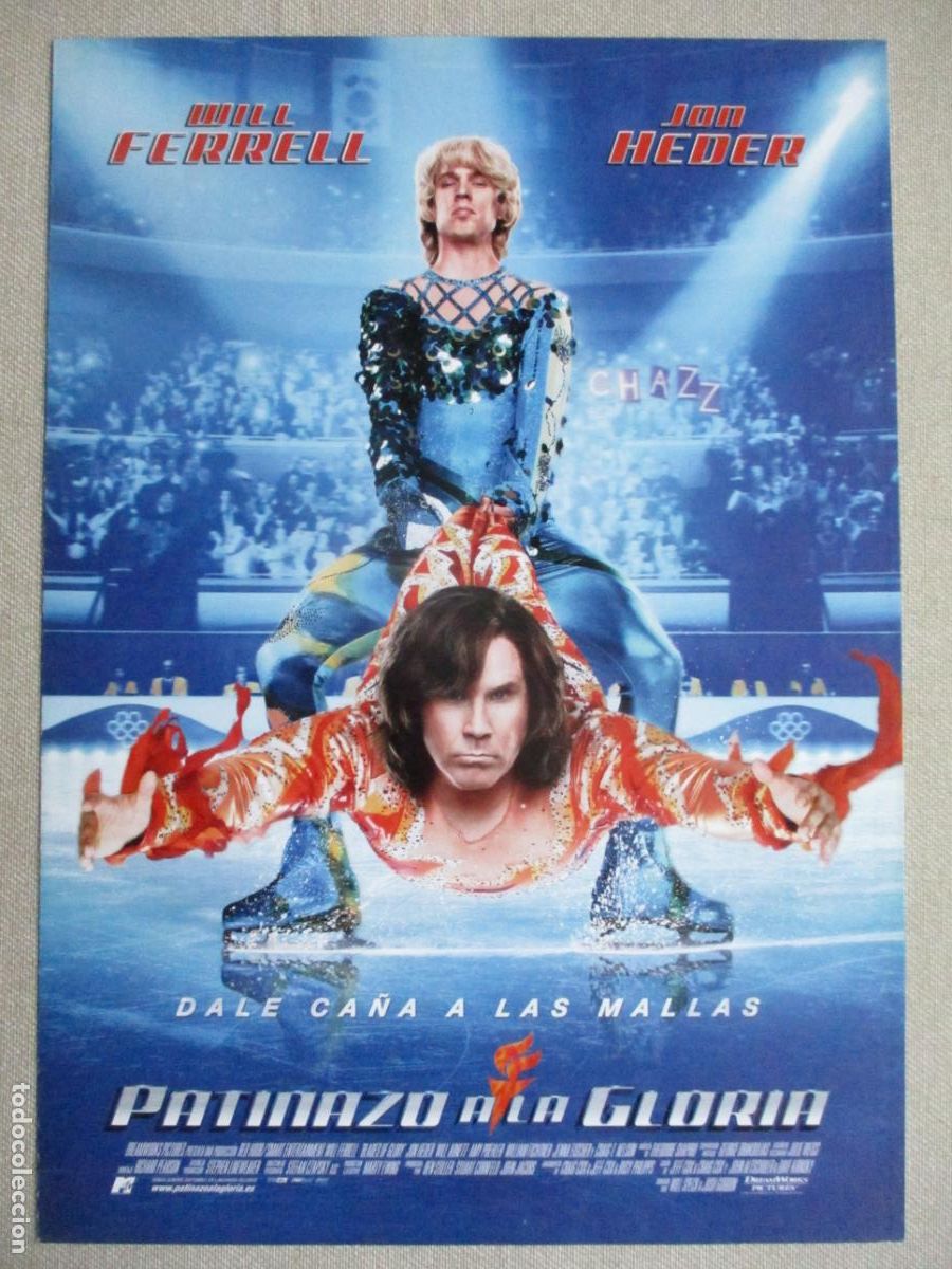 Cin&eacute;ma: PATINAZO A LA GLORIA. GUIA ORIGINAL ESTRENO. PEDIDO MINIMO EN GUIAS 10 EUROS.