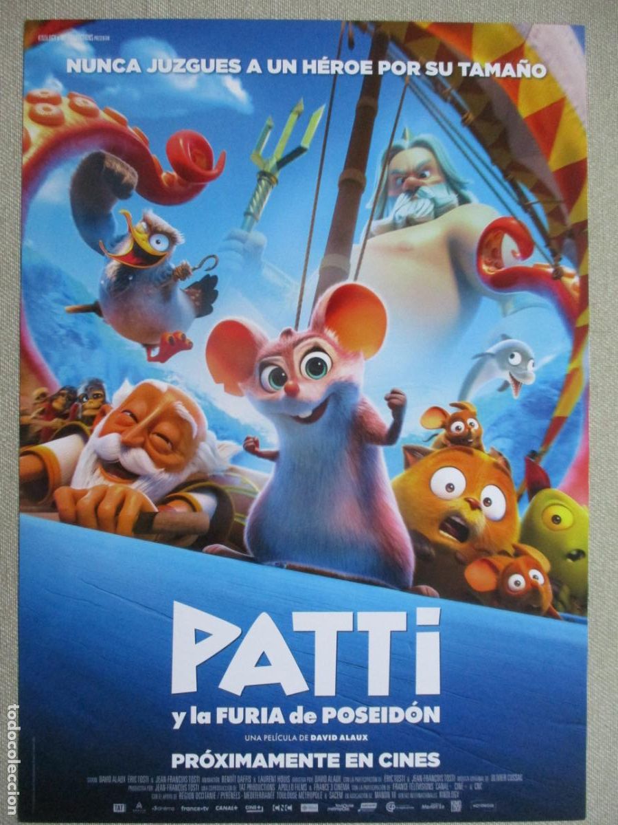 Cin&eacute;ma: PATTI Y LA FURIA DE POSEIDON. GUIA ORIGINAL ESTRENO. PEDIDO MINIMO EN GUIAS 10 EUROS.