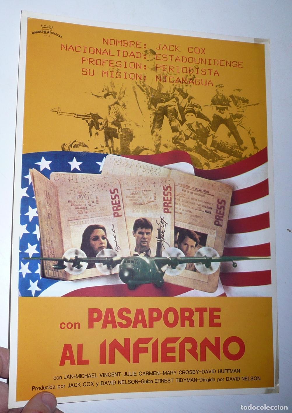 Cine: Con pasaporte al infierno (David Nelson, 1983) Gu&iacute;a de cine. Jan-Michael Vincent, Julie Carmen