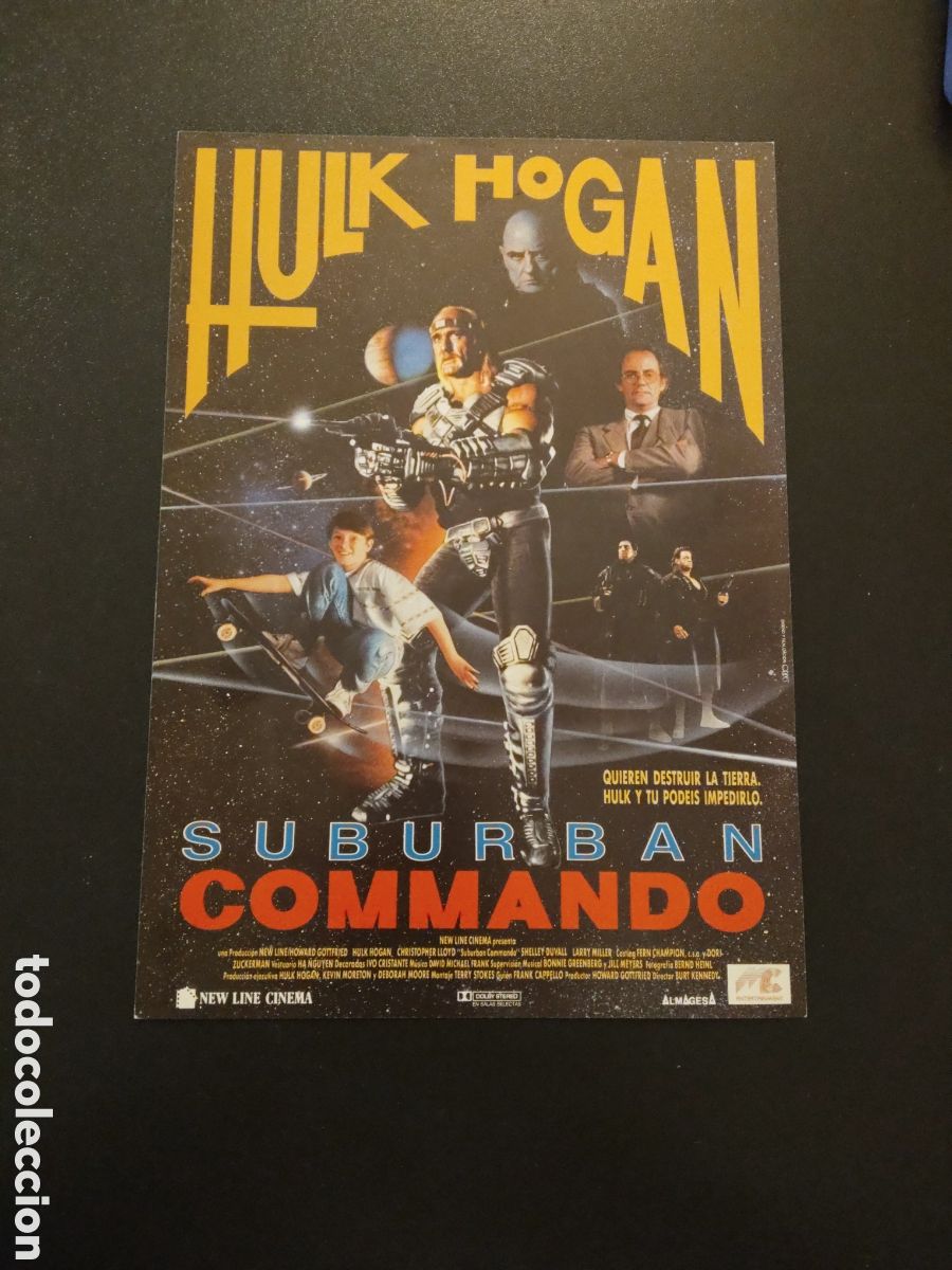 Cinema: SUBURBAN COMANDO - HULK HOGAN - GUIA DE CINE ORIGINAL J46