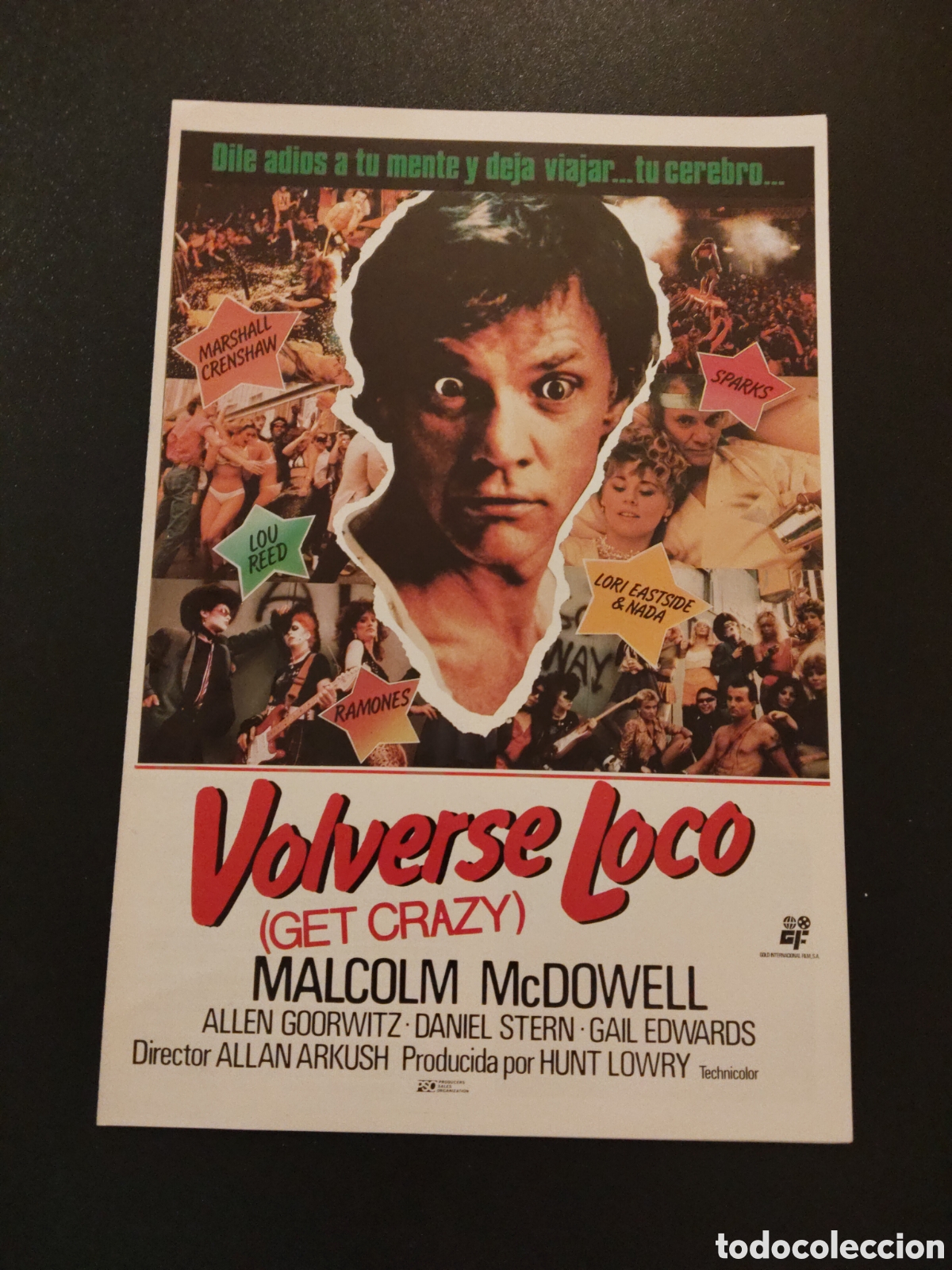 Cinema: VOLVERSE LOCO - GET CRAZY - GUIA DE CINE ORIGINAL J47