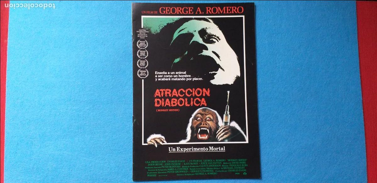 Kino: GUIA PUBLICITARIA: ATRACCION DIABOLICA. 8 P&Aacute;GINAS. GEORGE A. ROMERO. TERROR