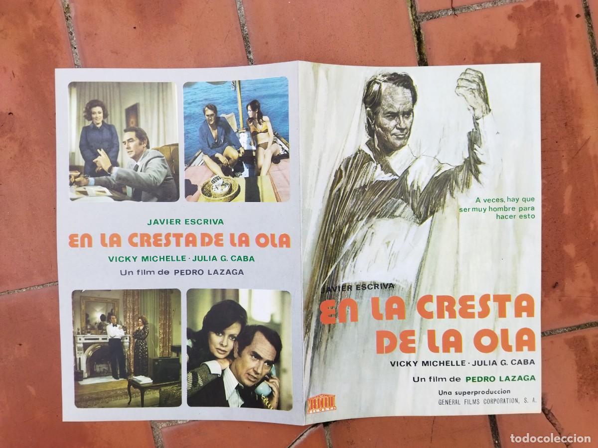 Cin&eacute;ma: guia de cine doble EN LA CRESTA DE LA OLA javier escriva pedro lazaga julia g. caba SIN USAR