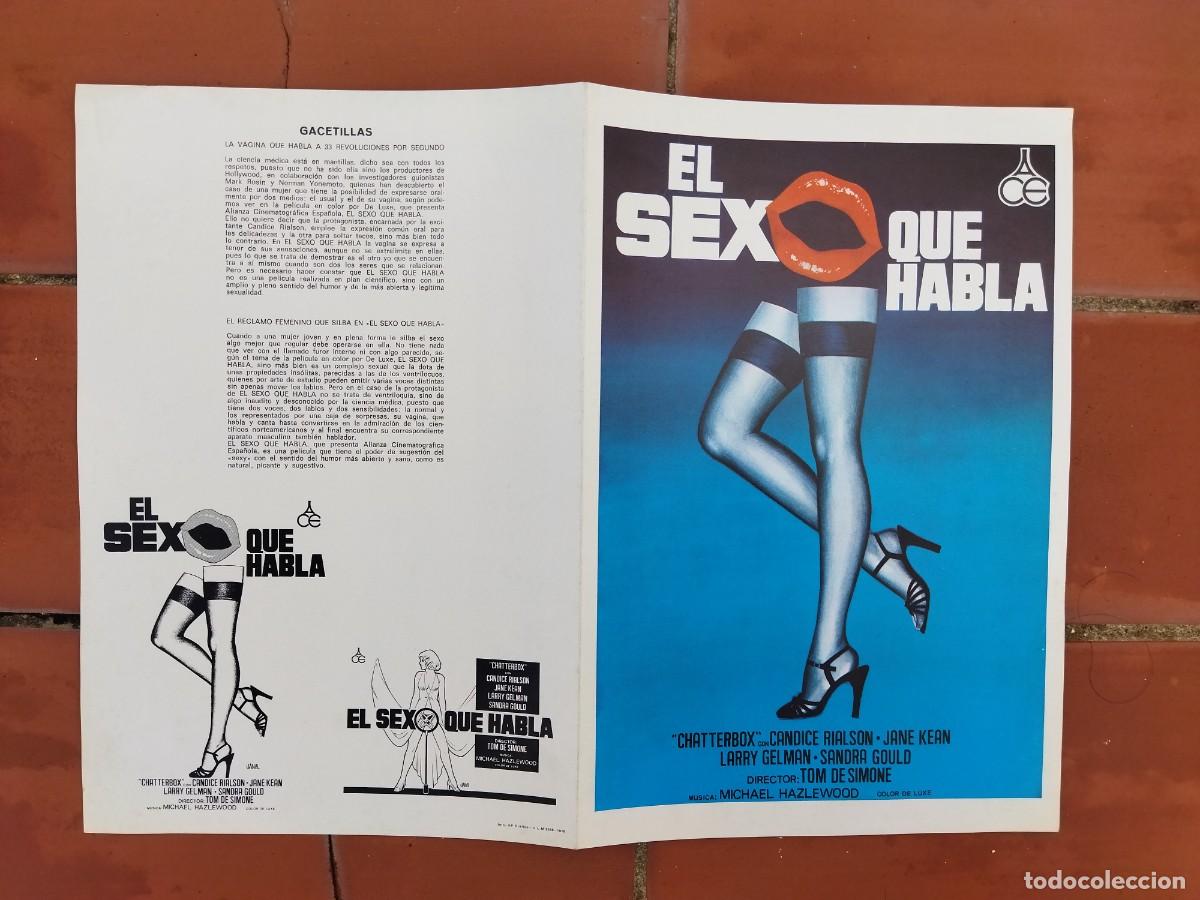 Cin&eacute;ma: guia de cine doble EL SEXO QUE HABLA tom de simone candice rialson jane kean SIN USAR