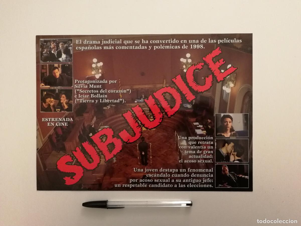 Cinema: GUIA DE VIDEOCLUB ORIGINAL -A4- SUBJUDICE - Josep Maria Forn - S&iacute;lvia Munt - CINE ESPA&Ntilde;OL