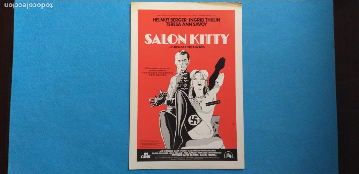 Cinema: Guia PUBLICITARIA simple: SALON KITTY. Un film de TINTO BRASS. Con: HELMUT BERGER y Teresa Ann Savoy
