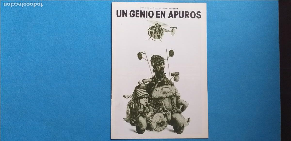 Cinema: GUIA PUBLICITARIA ORIGINAL: UN GENIO EN APUROS. 8 p&aacute;gina. LUIS JOSE COMERON, JOSE LUIS LOPEZ VAZQUEZ