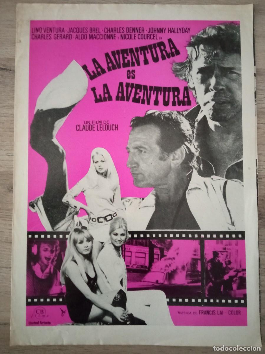 Cinema: GU&Iacute;A PUBLICITARIA DE LA PEL&Iacute;CULA LA AVENTURA ES LA AVENTURA, LINO VENTURA