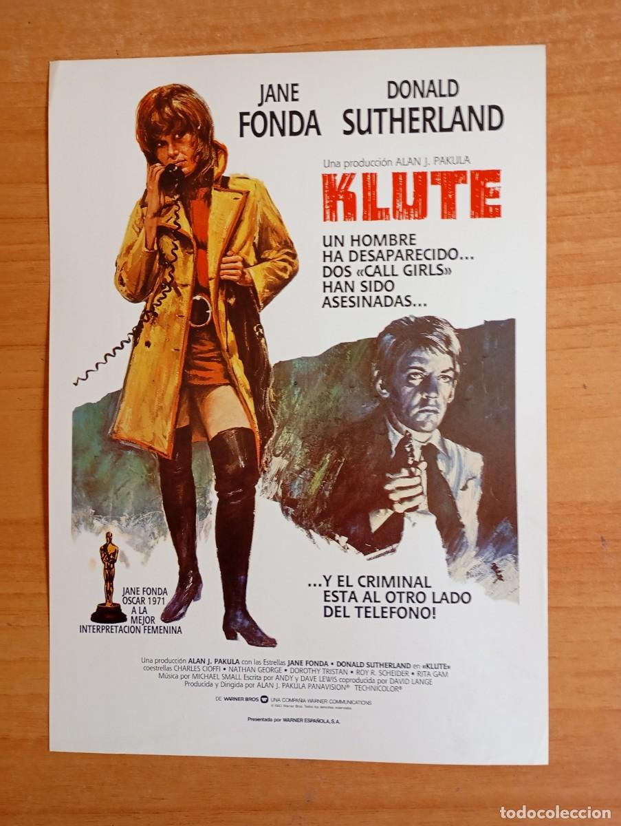 Kino: G31-GUIA DE LA PELICULA -- KLUTE