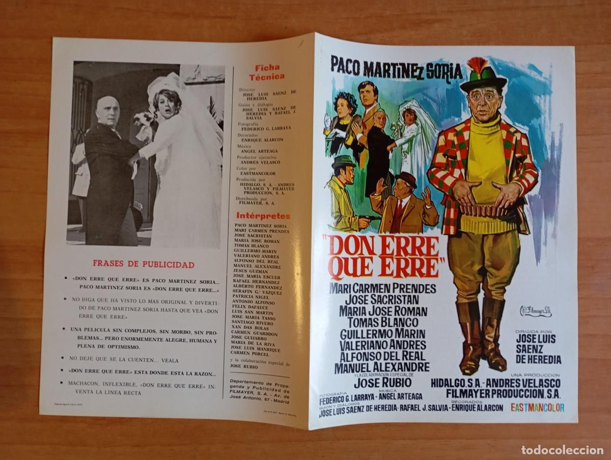 Cinema: G31-GUIA DE LA PELICULA --DON ERRE QUE ERRE