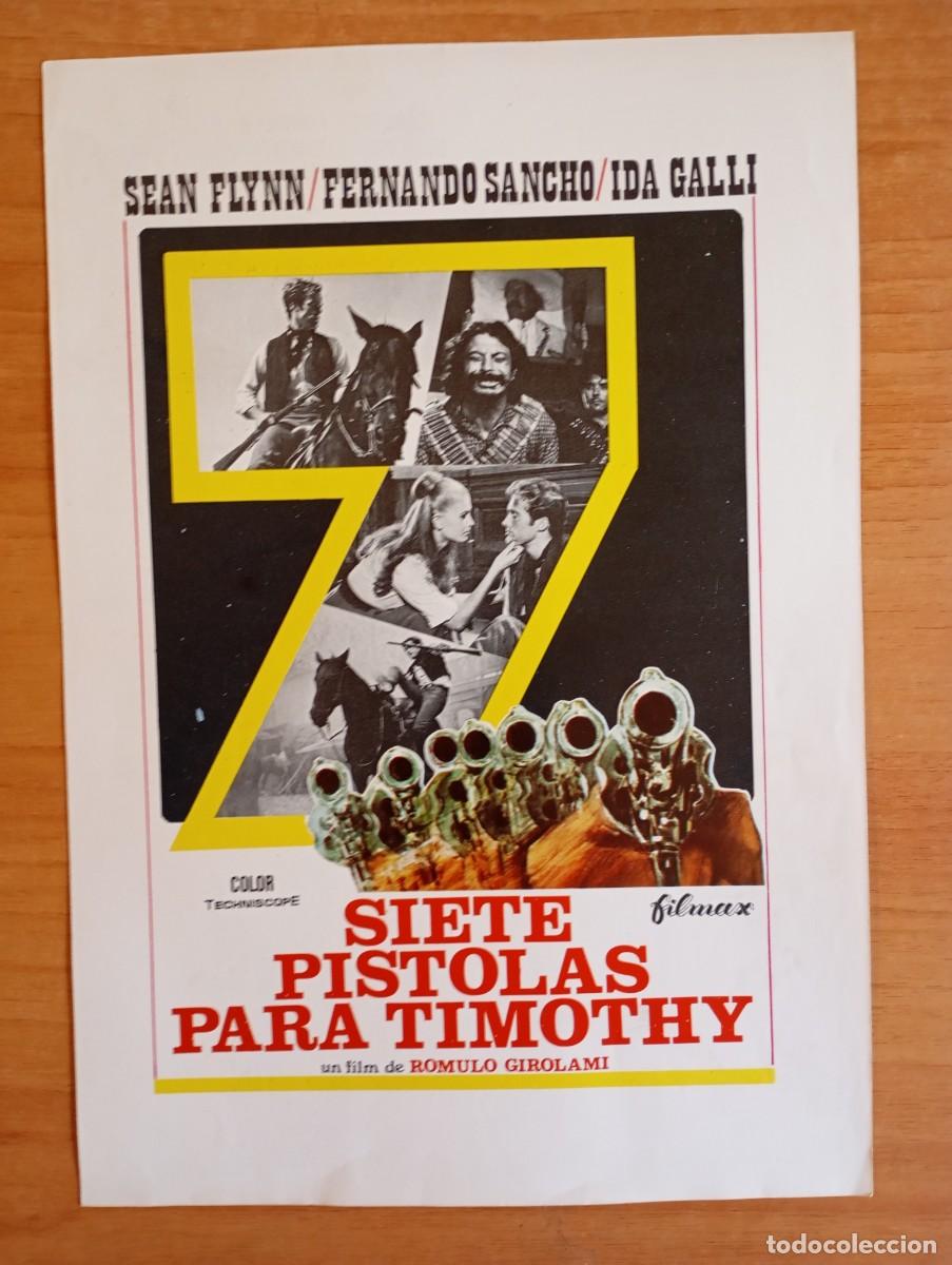 Cinema: G31-GUIA DE LA PELICULA --7 PISTOLAS PARA TIMOTHY