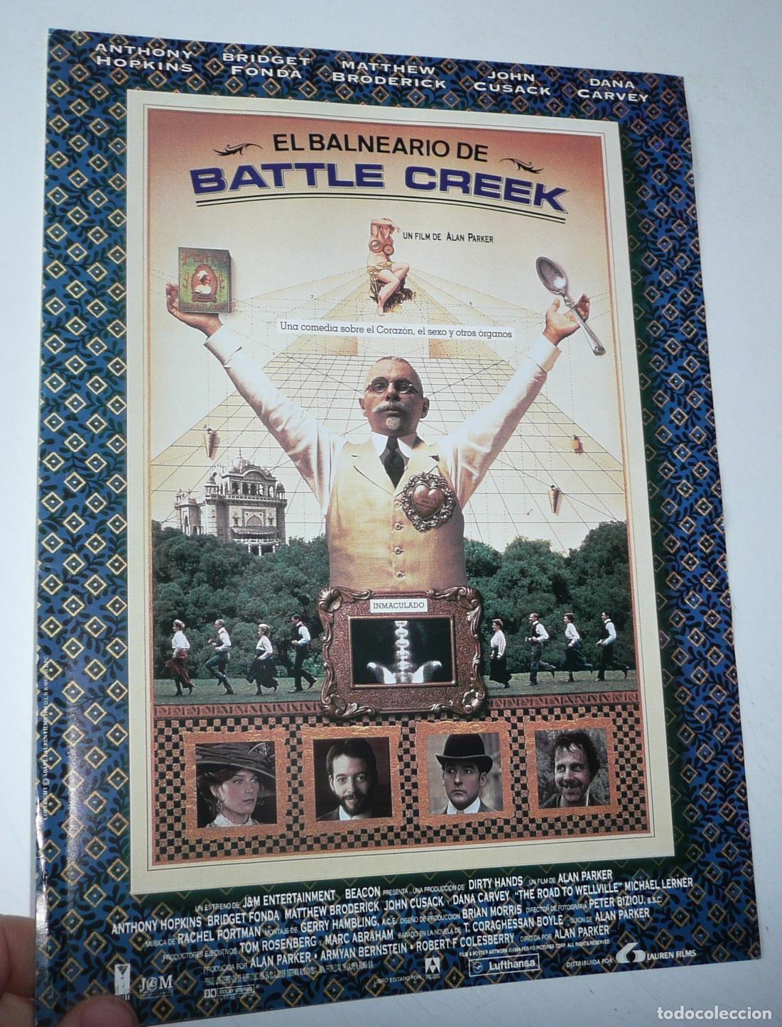 Cinema: El balneario de Battle Creek (Alan Parker, 1994) Anthony Hopkins, Bridget Fonda, Matthew Broderick