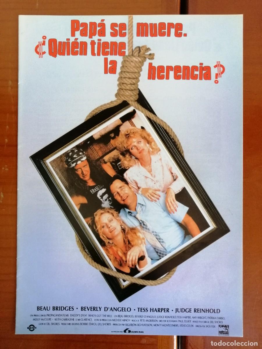 Cine: G8822 PAPA SE MUERE, QUIEN TIENE LA HERENCIA-LIBRO 8 PAGINAS