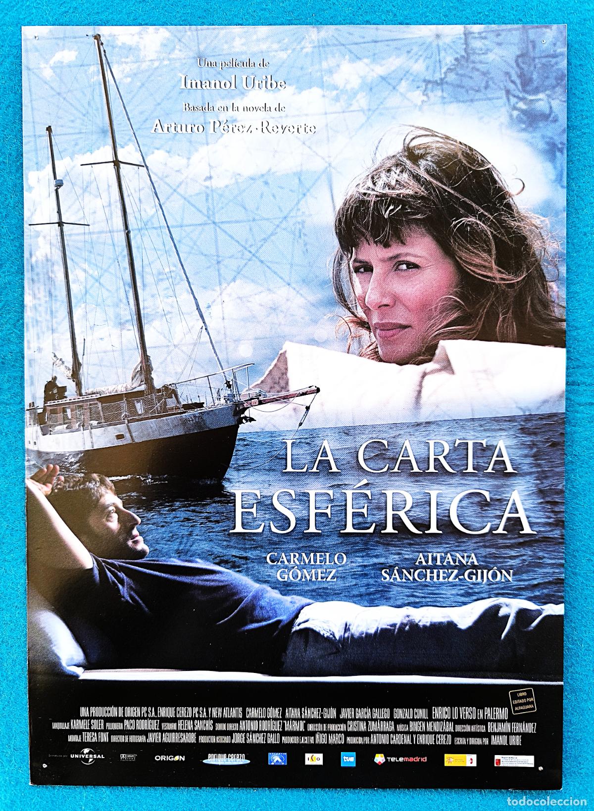 Cinema: RW GUIA PUBLICITARIA CINE LA CARTA ESFERICA CARMELO GOMEZ AITANA SANCHEZ GIJON G223