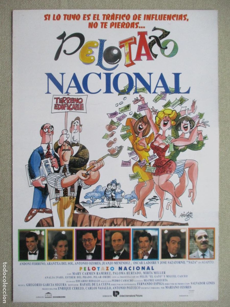 Cinema: PELOTAZO NACIONAL. GUIA ORIGINAL ESTRENO. PEDIDO MINIMO EN GUIAS 10 EUROS.