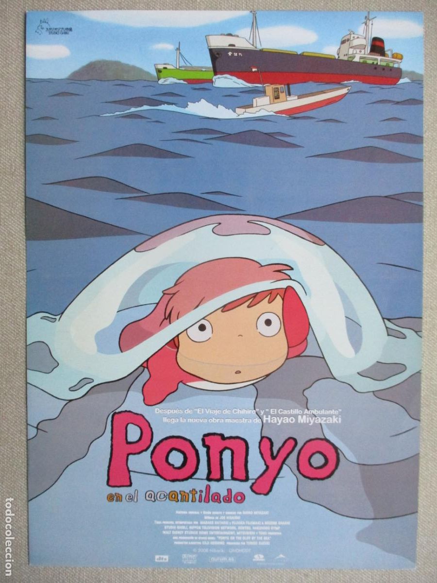 Cine: PONYO EN EL ACANTILADO. GUIA ORIGINAL ESTRENO. PEDIDO MINIMO EN GUIAS 10 EUROS.