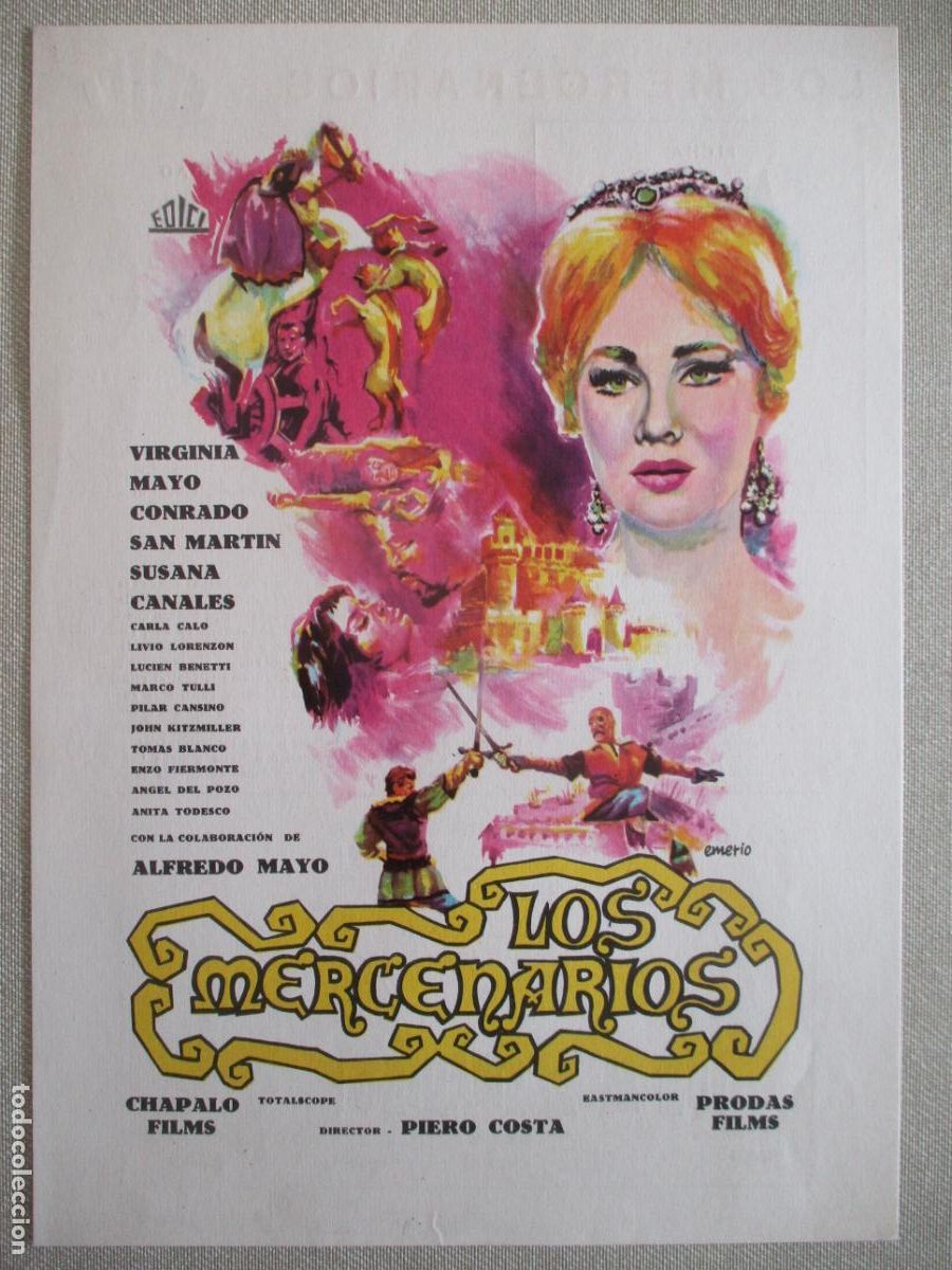 Cine: LOS MERCENARIOS. GUIA ORIGINAL ESTRENO. PEDIDO MINIMO EN GUIAS 10 EUROS.
