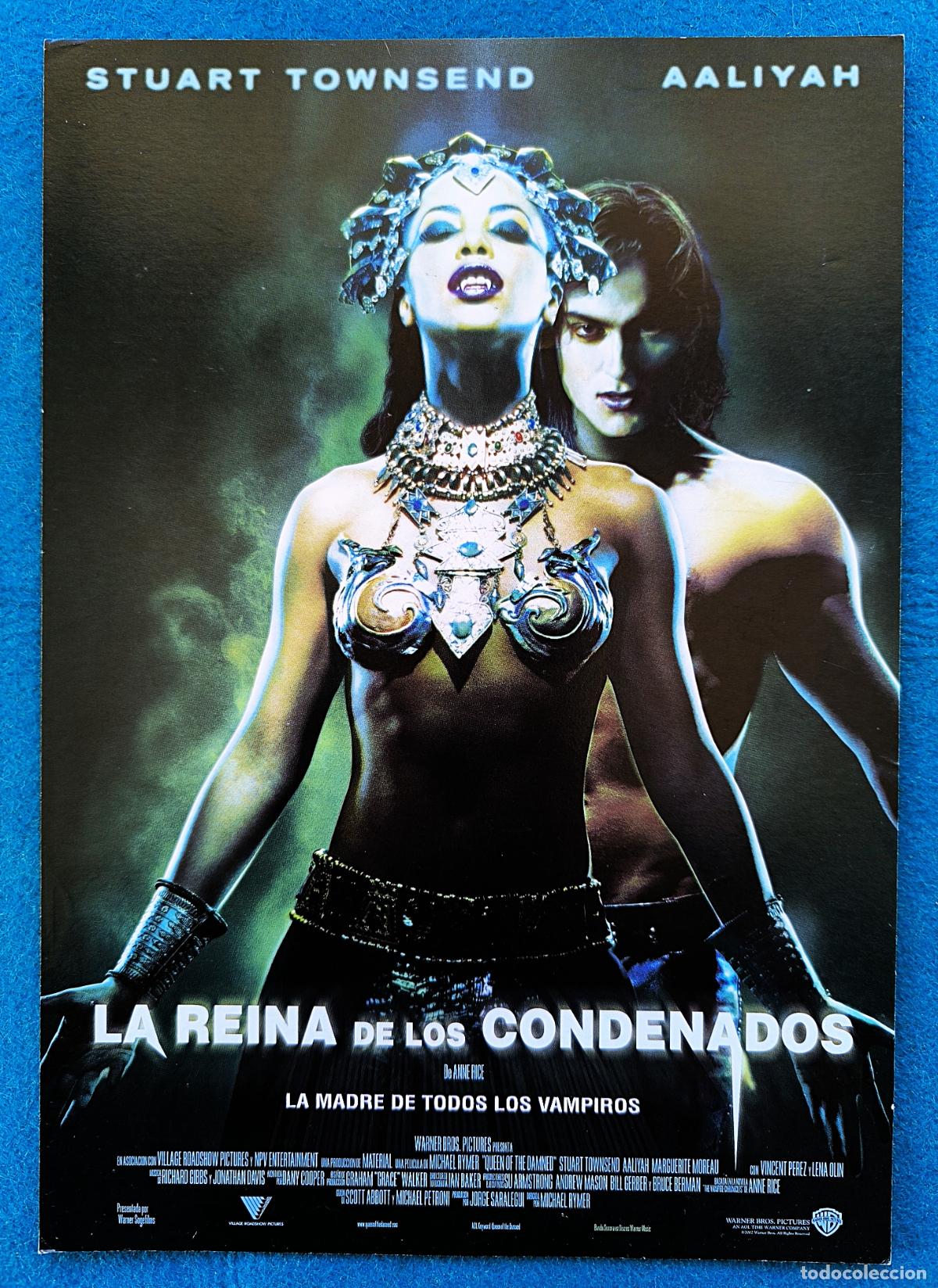 Cinema: RW GUIA PUBLICITARIA CINE LA REINA DE LOS CONDENADOS STUART TOWNSEND AALIYAH G370
