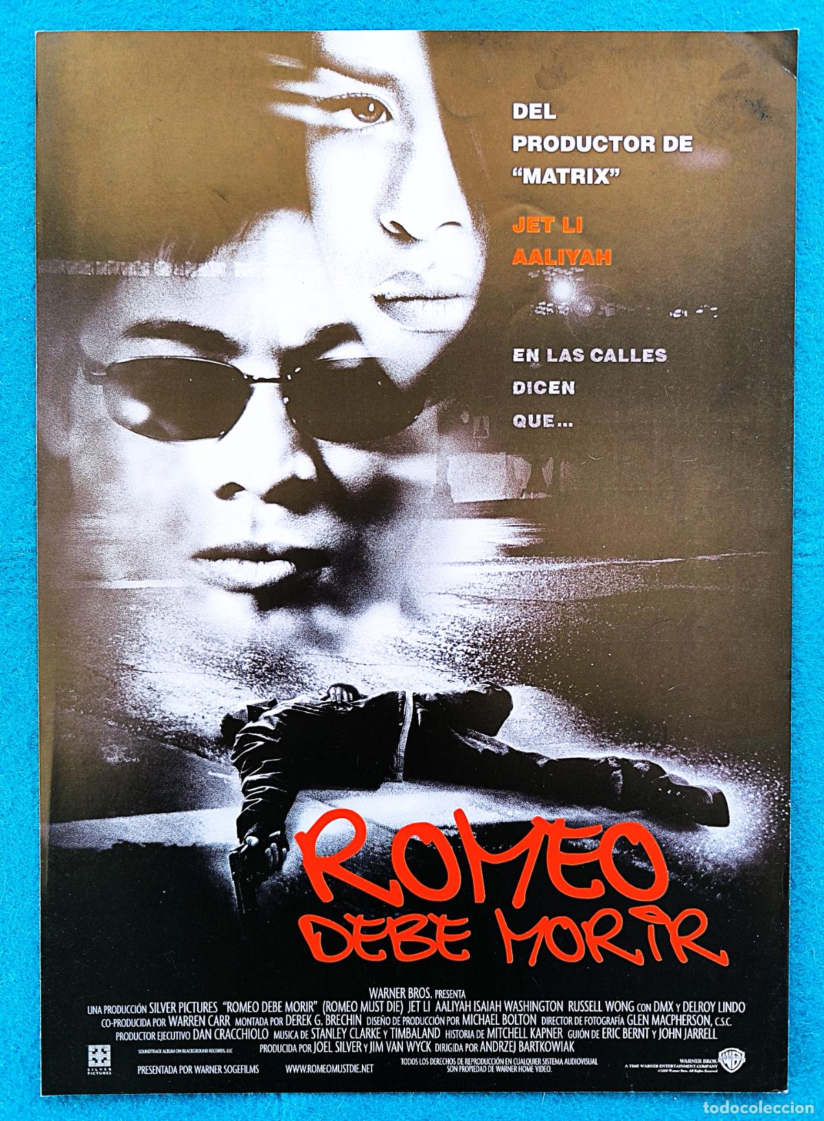 Cinema: RW GUIA PUBLICITARIA CINE ROMEO DEBE MORIR JET LI AALIYAH G373