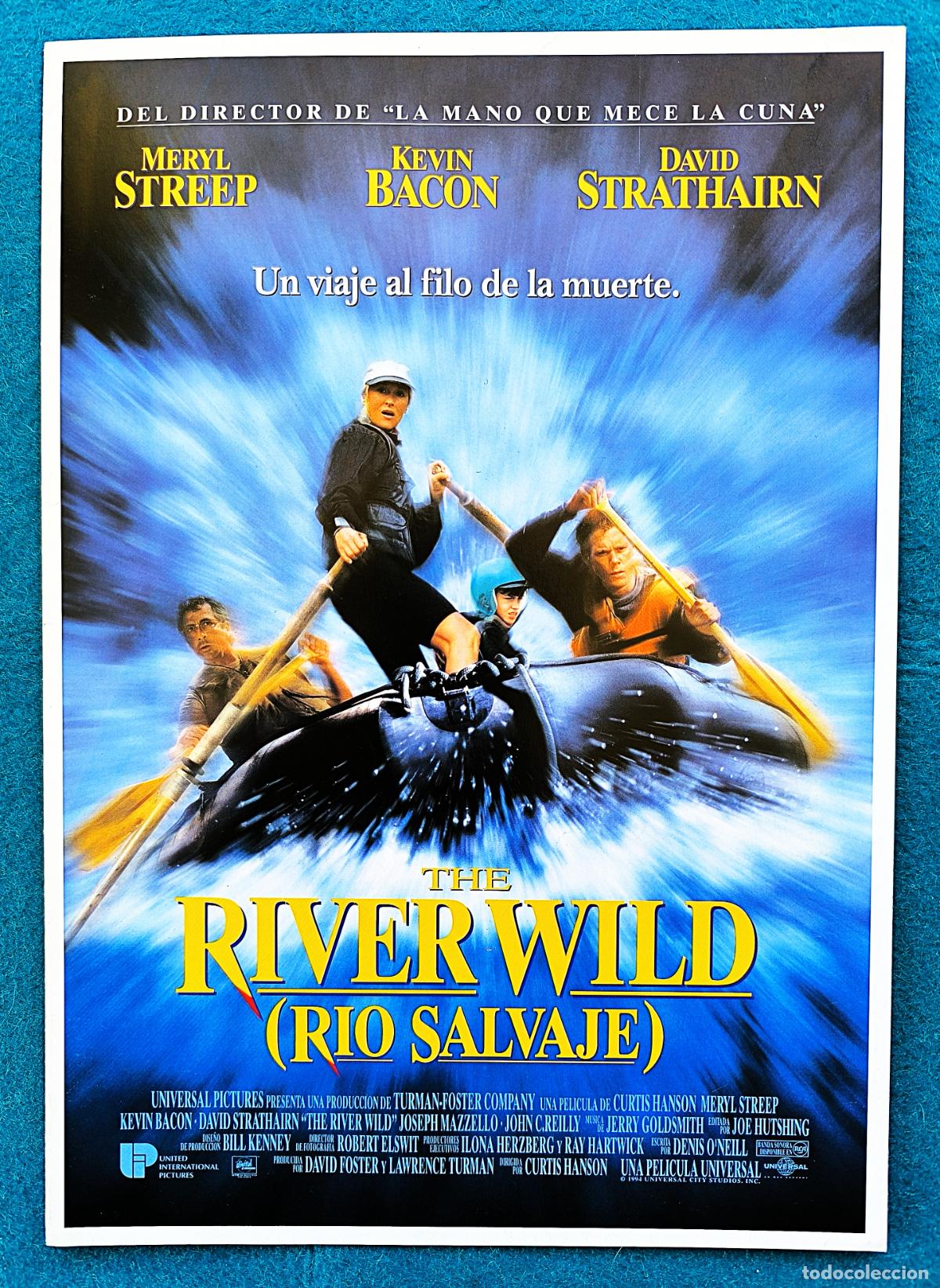Cinema: RW GUIA PUBLICITARIA CINE RIVERD WILD RIO SALVAJE MERYL STREEP KEVIN BACON G376