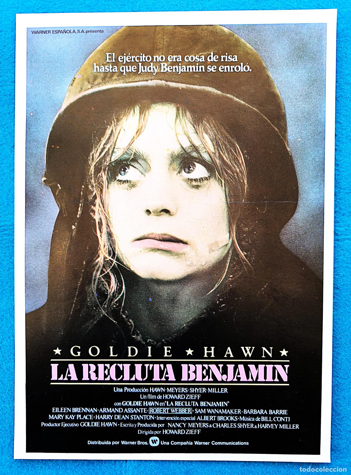 Kino: RW GUIA PUBLICITARIA CINE LA RECLUTA BENJAMIN GOLDIE HAWN ROBERT WEBBER G392