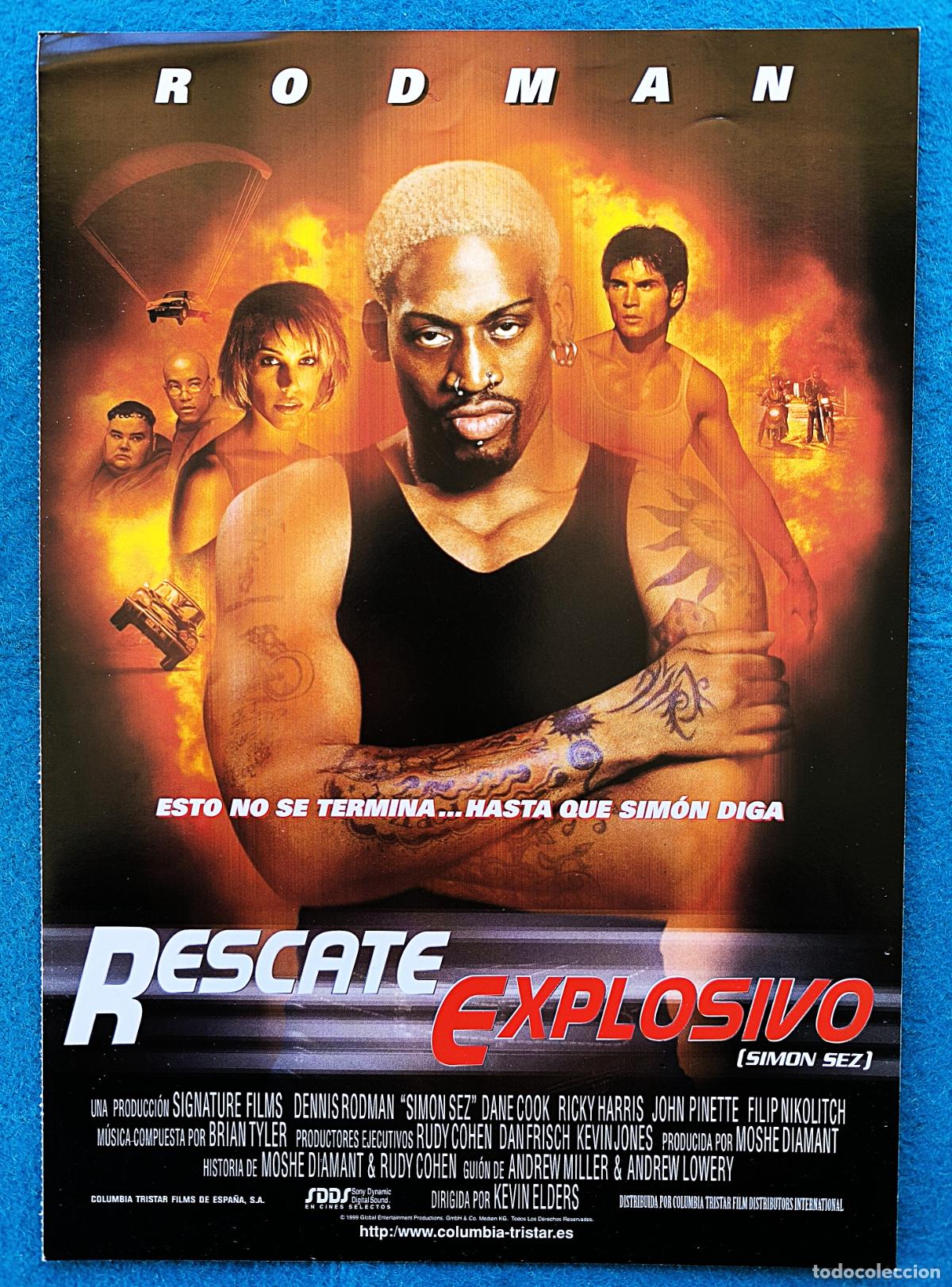 Cine: RW GUIA PUBLICITARIA CINE RESCATE EXPLOSIVO DENNIS RODMAN SIMON SEZ 395