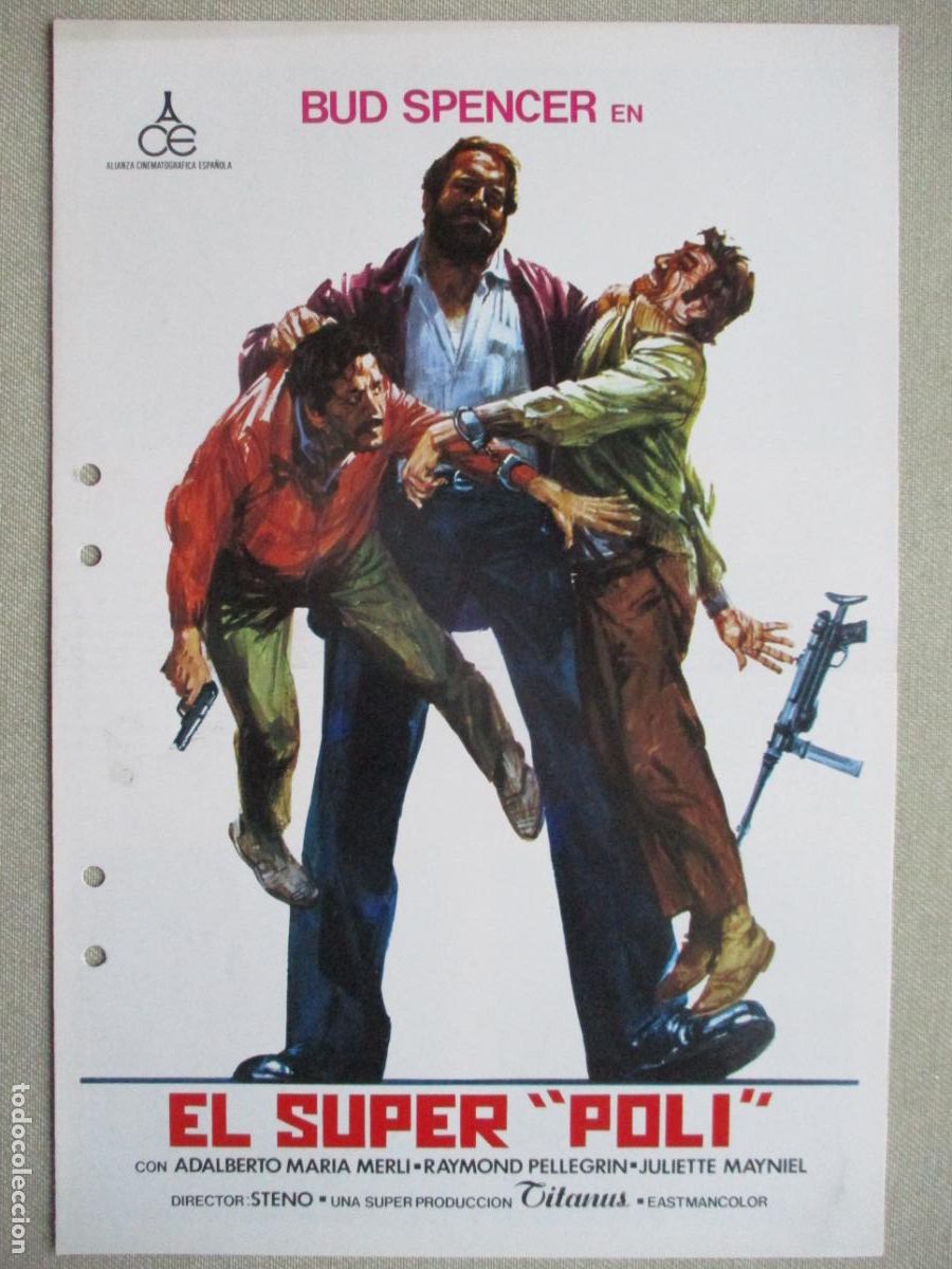 Cine: EL SUPER POLI. (AGUJEROS DE TALADRO). PEDIDO MINIMO EN GUIAS 10 EUROS.