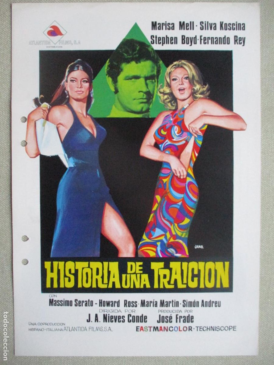 Cine: HISTORIA DE UNA TRAICION. (AGUJEROS DE TALADRO). PEDIDO MINIMO EN GUIAS 10 EUROS.