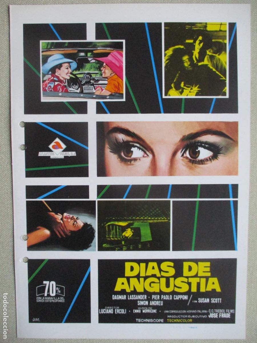 Kino: DIAS DE ANGUSTIA. (AGUJEROS DE TALADRO). PEDIDO MINIMO EN GUIAS 10 EUROS.