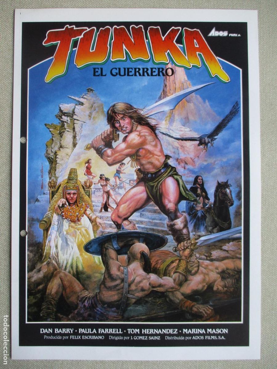 Cin&eacute;ma: TUNKA EL GUERRERO. (AGUJEROS DE TALADRO). PEDIDO MINIMO EN GUIAS 10 EUROS.