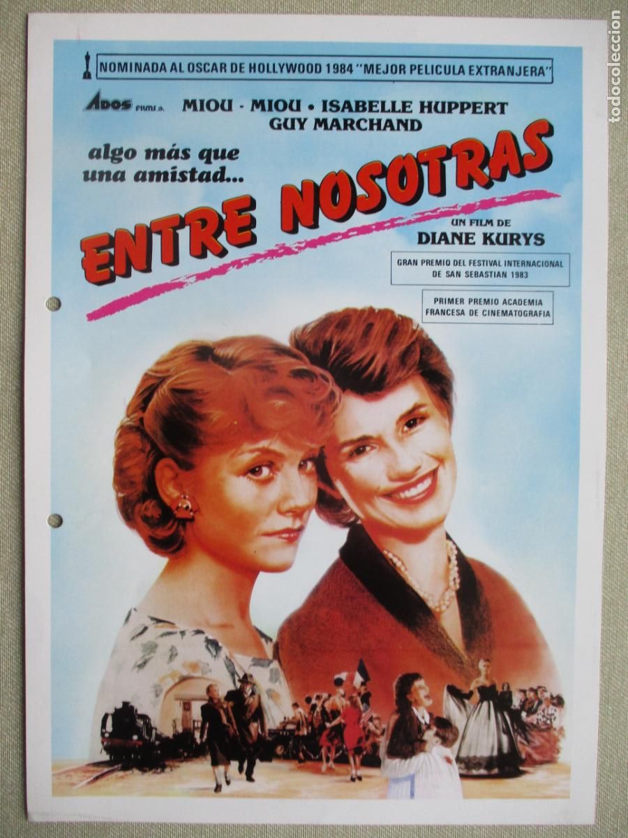 Cine: ENTRE NOSOTRAS. (AGUJEROS DE TALADRO). PEDIDO MINIMO EN GUIAS 10 EUROS.