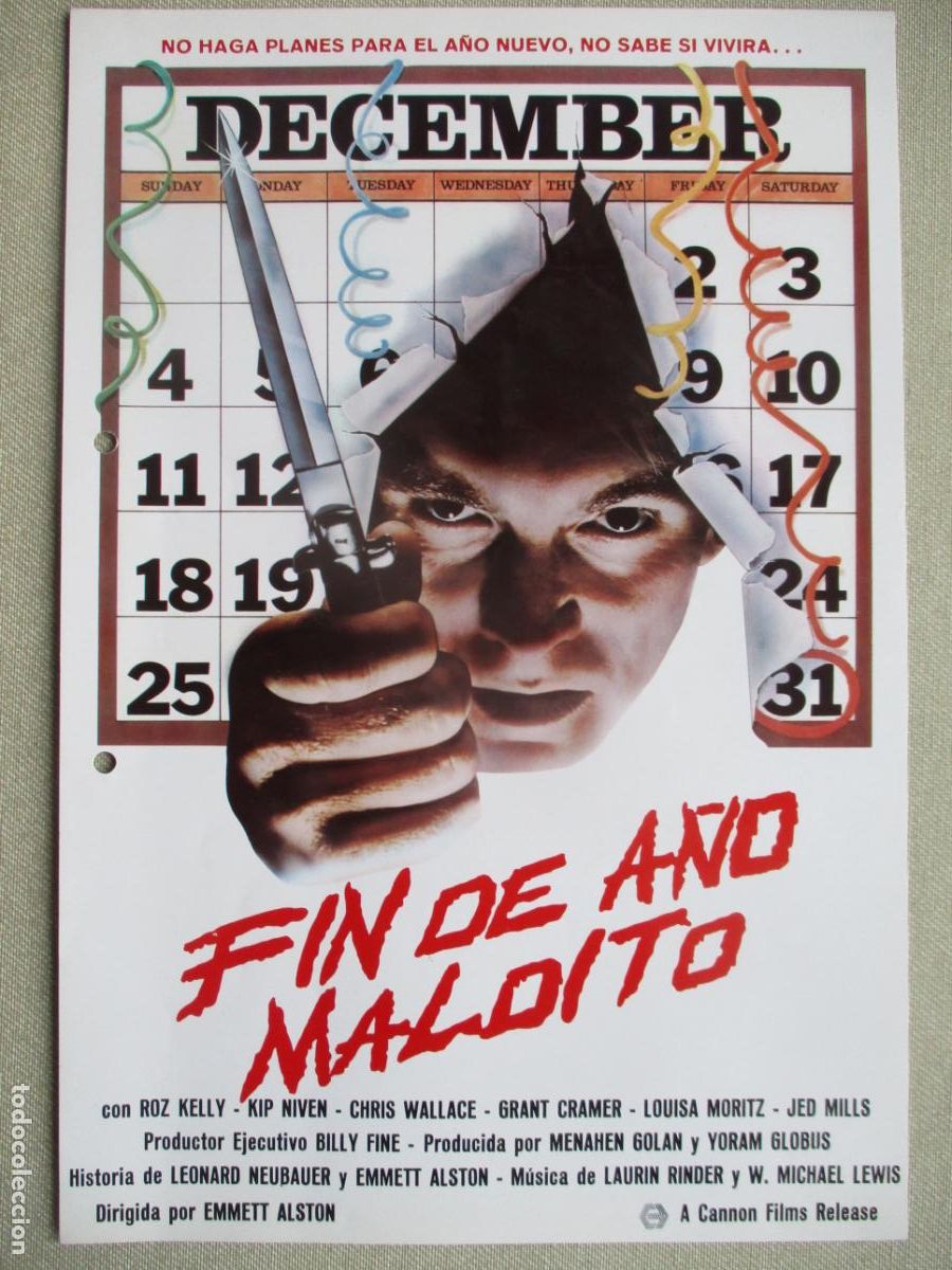 Cine: FIN DE A&Ntilde;O MALDITO. (AGUJEROS DE TALADRO). PEDIDO MINIMO EN GUIAS 10 EUROS.