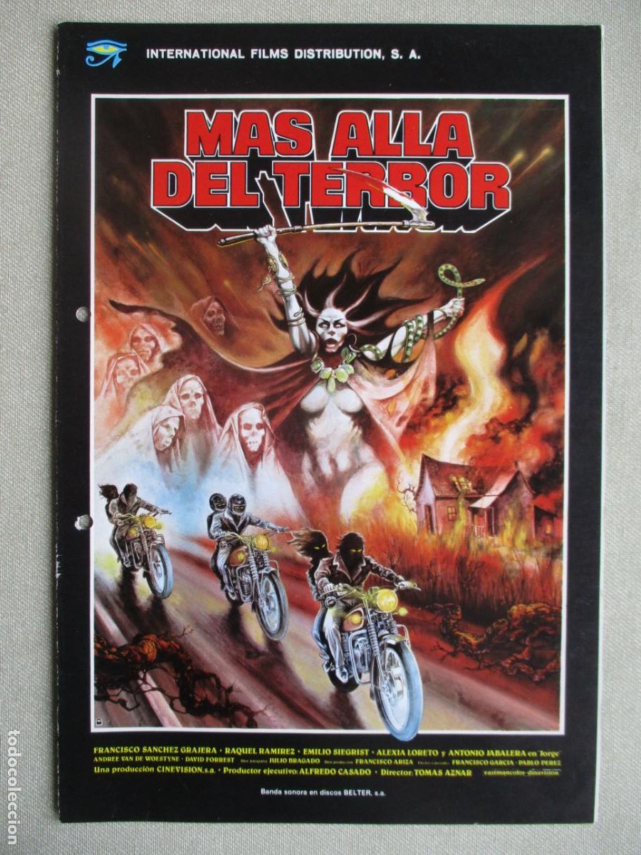 Cine: MAS ALLA DEL TERROR. (AGUJEROS DE TALADRO). PEDIDO MINIMO EN GUIAS 10 EUROS.