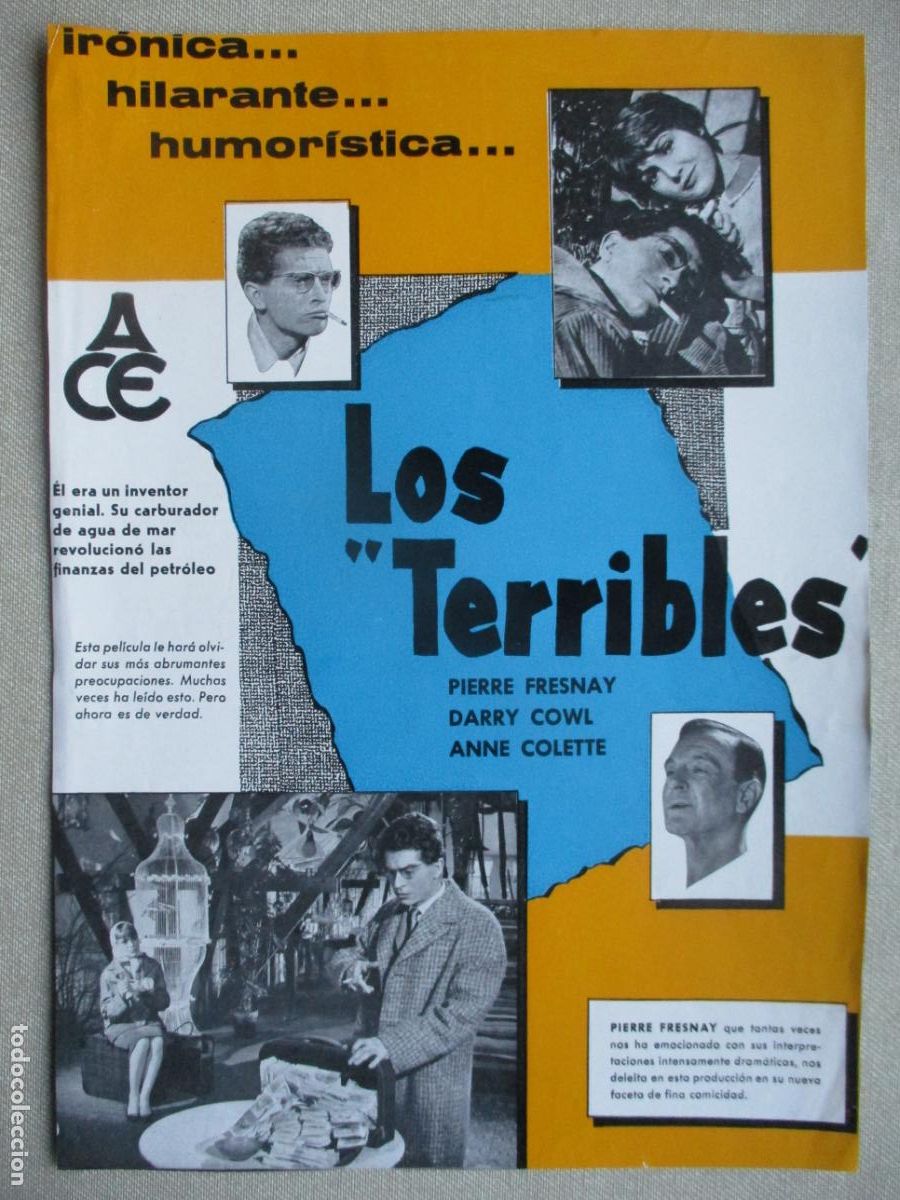 Cine: LOS TERRIBLES. (RECORTADOS MARGENES). PEDIDO MINIMO EN GUIAS 10 EUROS.