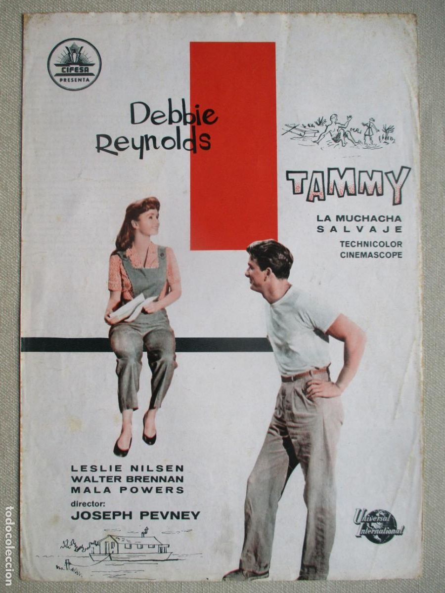 Cine: TAMMY LA MUCHACHA SALVAJE. GUIA ORIGINAL ESTRENO. PEDIDO MINIMO EN GUIAS 10 EUROS.