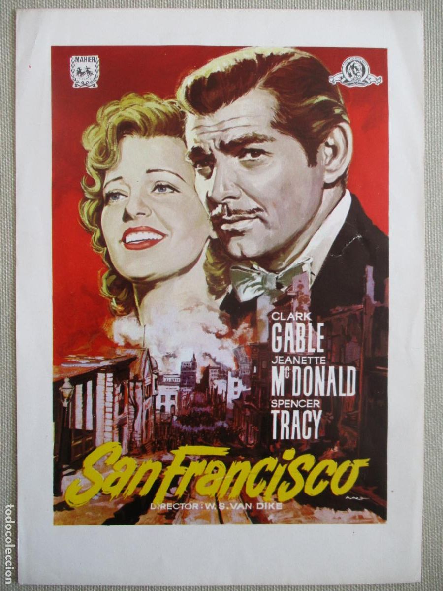 Cinema: SAN FRANCISCO. GUIA ORIGINAL RE-ESTRENO. PEDIDO MINIMO EN GUIAS 10 EUROS.