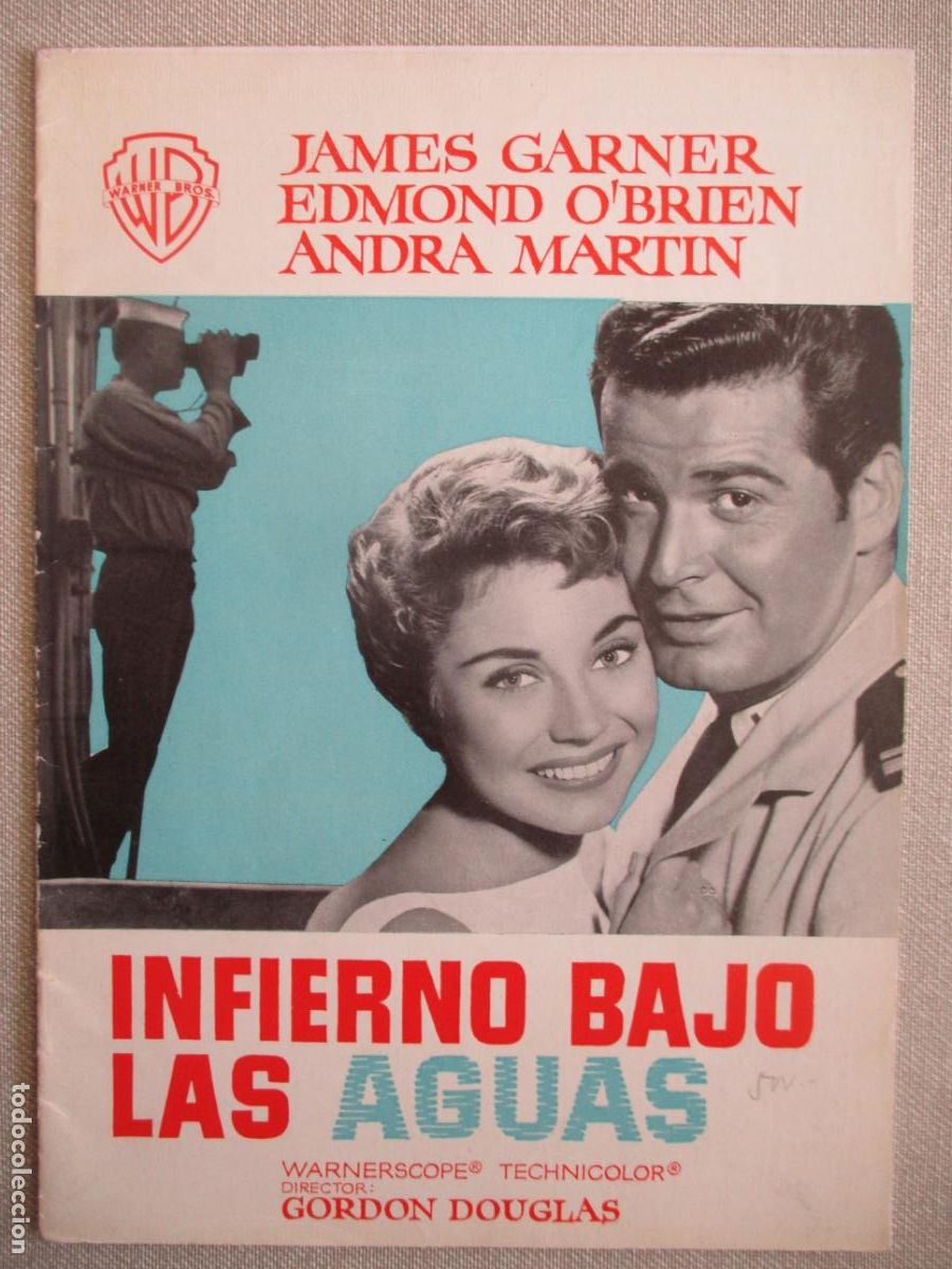 Cinema: INFIERNO BAJO LAS AGUAS. GUIA ORIGINAL ESTRENO. PEDIDO MINIMO EN GUIAS 10 EUROS.