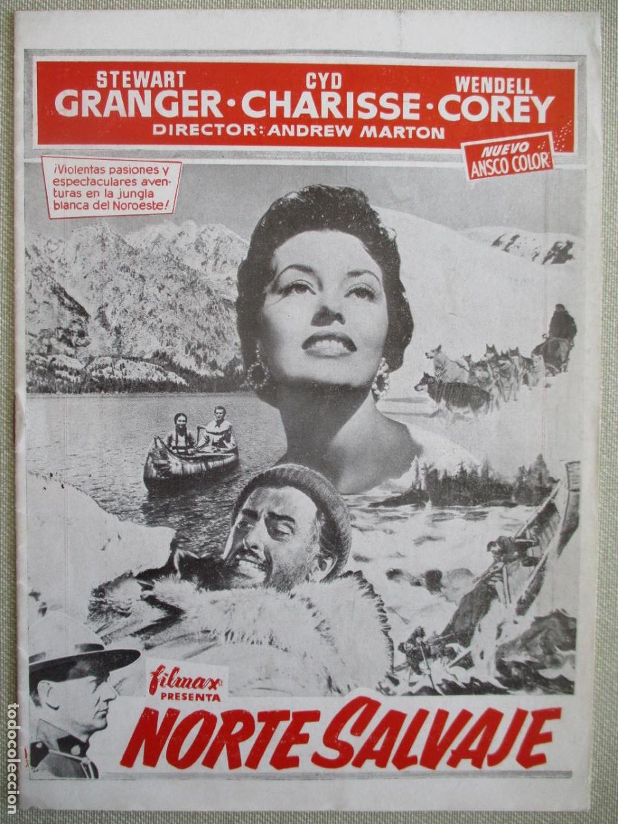 Cinema: NORTE SALVAJE. GUIA ORIGINAL ESTRENO. PEDIDO MINIMO EN GUIAS 10 EUROS.
