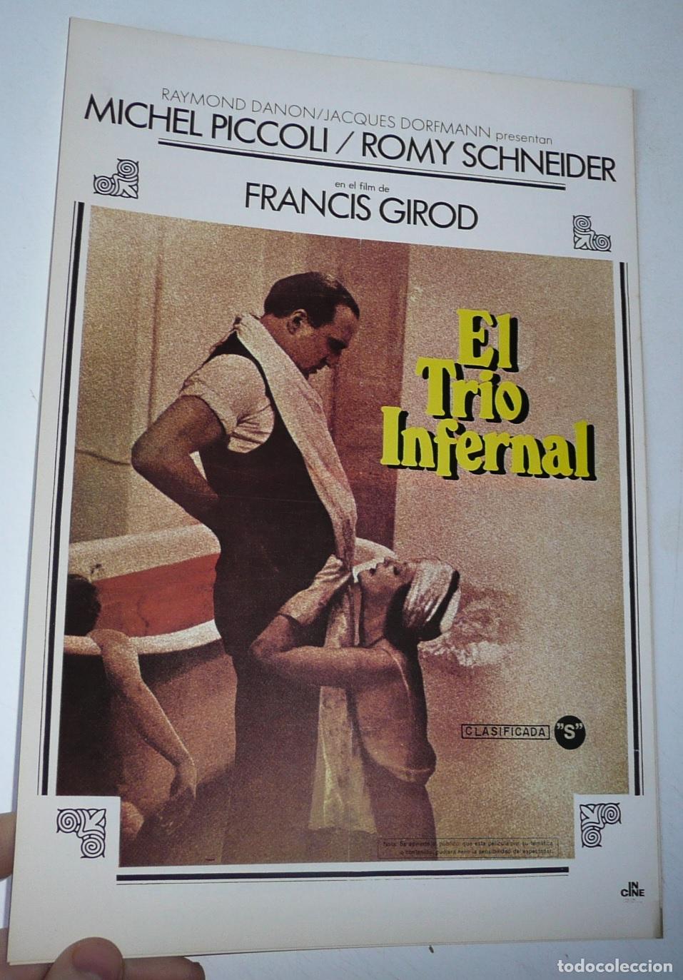 Cine: El tr&iacute;o infernal (Francis Girod, 1974) Gu&iacute;a de cine. Michel Piccoli, Romy Schneider, Mascha Gomska