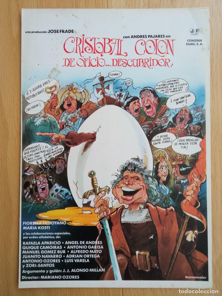 Cine: GU&Iacute;A PUBLICITARIA DE LA PEL&Iacute;CULA CRISTOBAL COLON, DE OFICIO... DESCUBRIDOR, ANDRES PAJARES