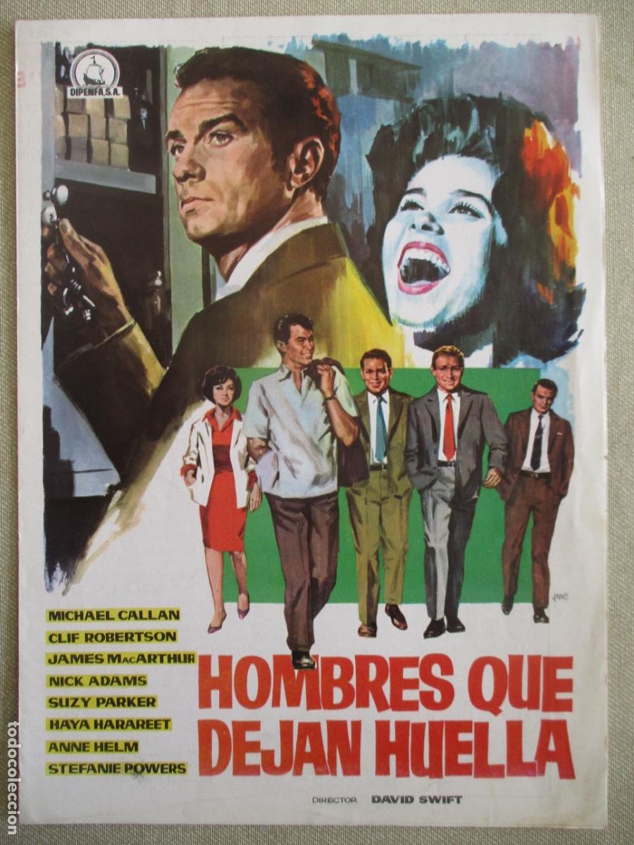 Cin&eacute;ma: HOMBRES QUE DEJAN HUELLA. GUIA ORIGINAL ESTRENO. PEDIDO MINIMO EN GUIAS 10 EUROS.