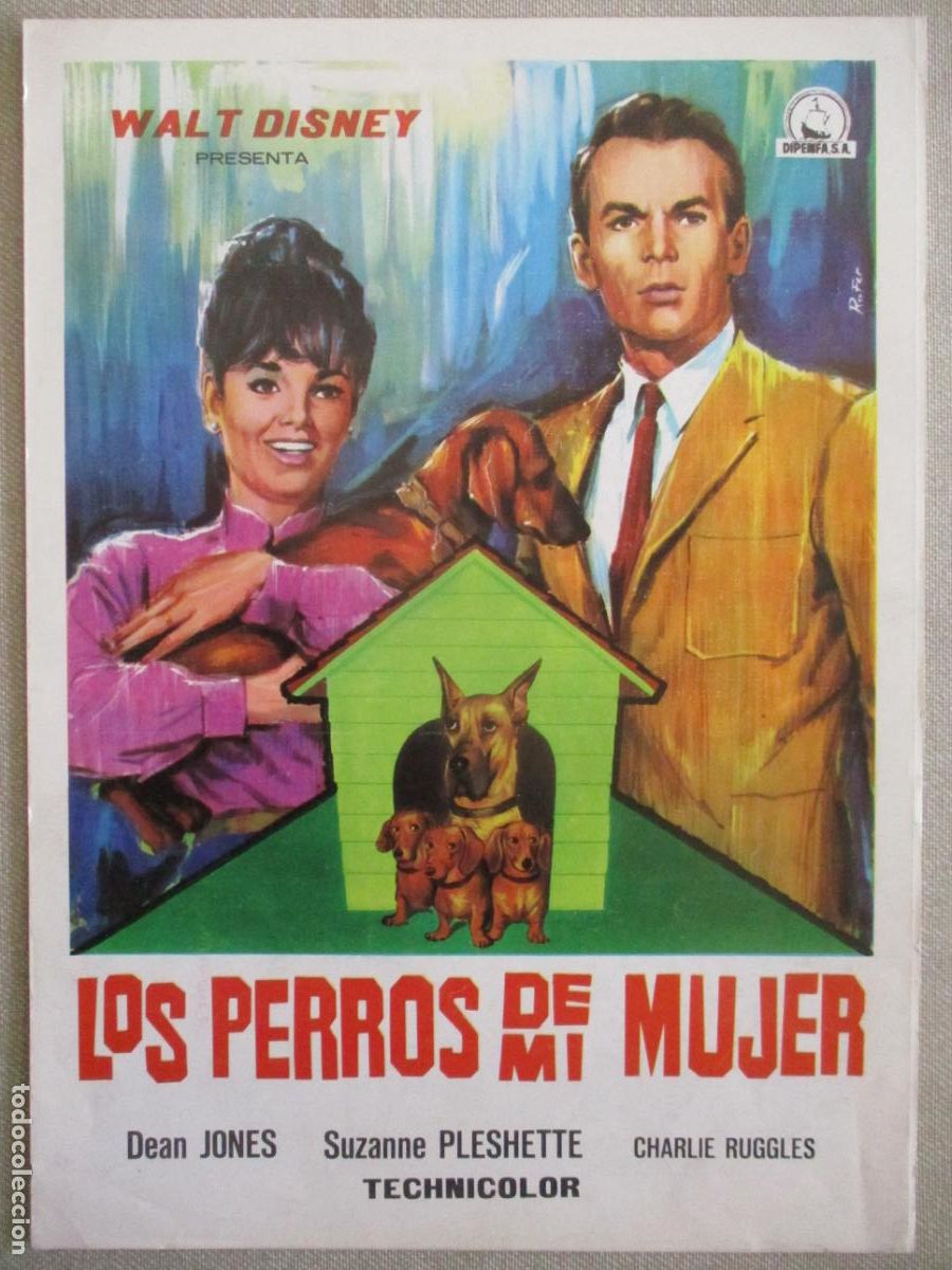 Cin&eacute;ma: LOS PERROS DE MI MUJER. GUIA ORIGINAL ESTRENO. PEDIDO MINIMO EN GUIAS 10 EUROS.
