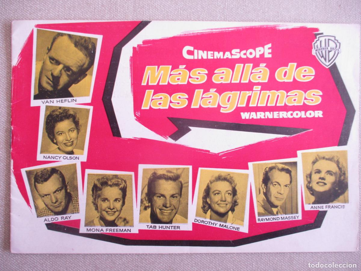 Cin&eacute;ma: MAS ALLA DE LAS LAGRIMAS. GUIA ORIGINAL ESTRENO. PEDIDO MINIMO EN GUIAS 10 EUROS.