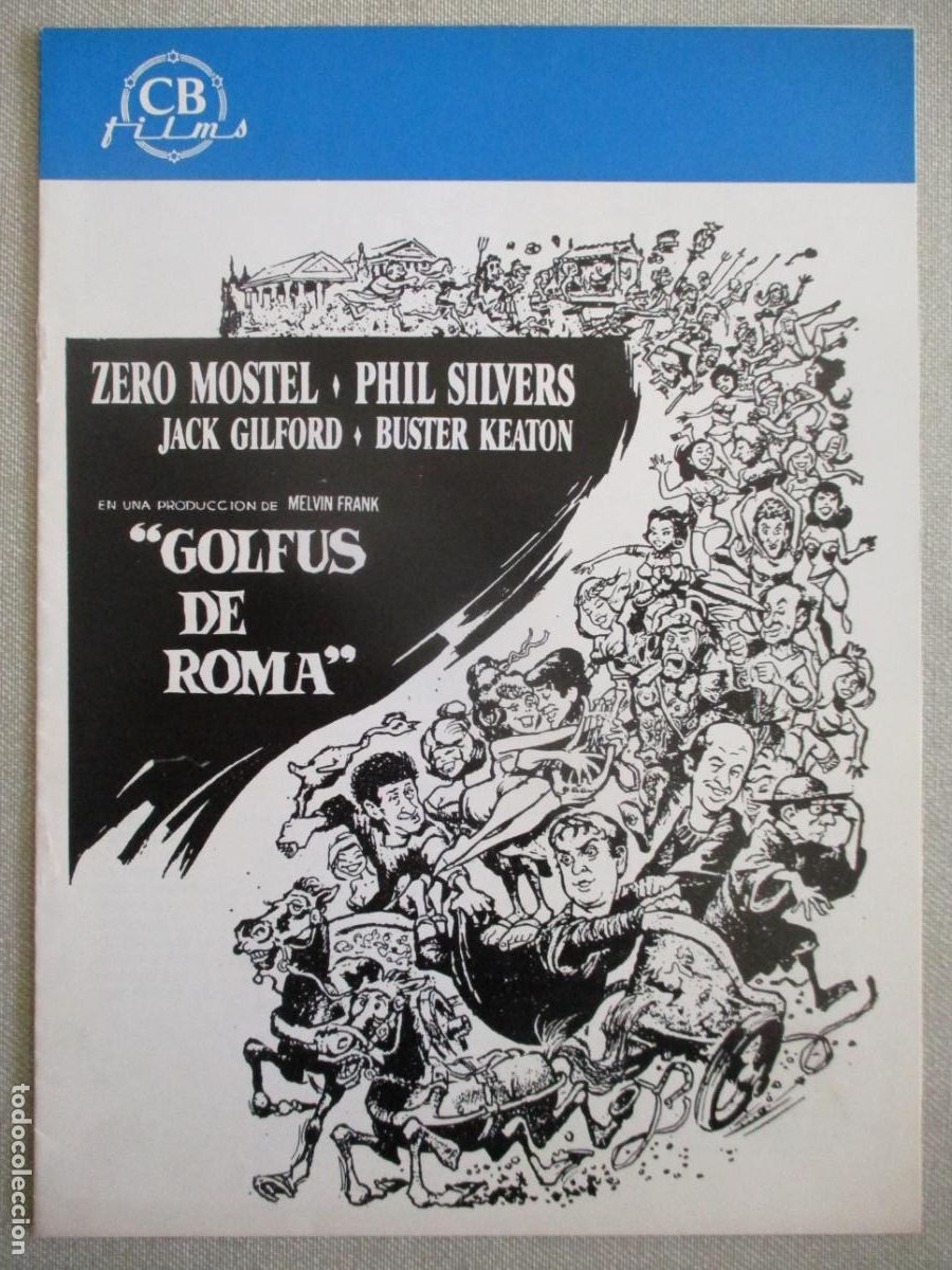 Cin&eacute;ma: GOLFUS DE ROMA. GUIA ORIGINAL RE-ESTRENO. PEDIDO MINIMO EN GUIAS 10 EUROS.