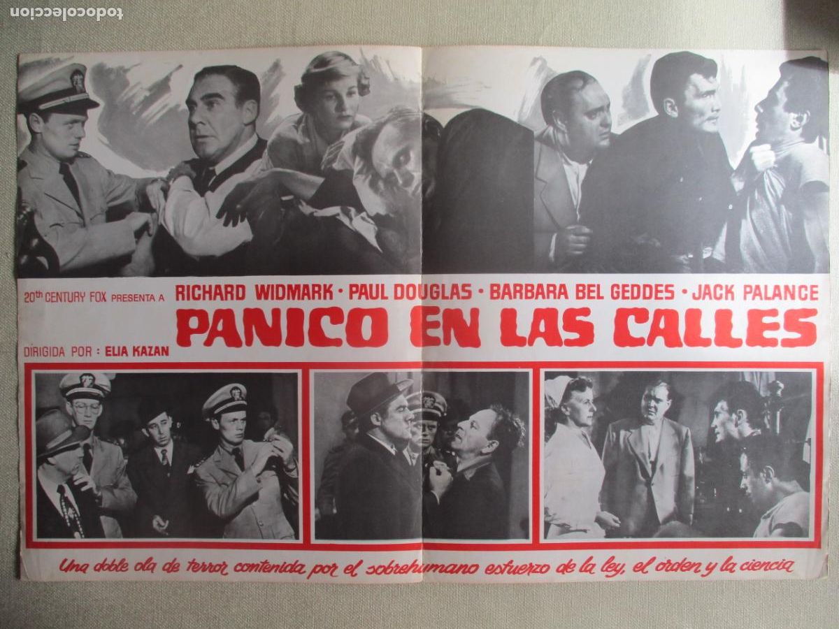 Kino: PANICO EN LAS CALLES. GUIA ORIGINAL ESTRENO. PEDIDO MINIMO EN GUIAS 10 EUROS.