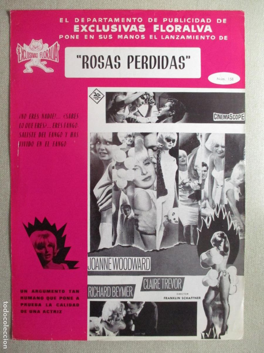 Cinema: ROSAS PERDIDAS. GUIA ORIGINAL ESTRENO. PEDIDO MINIMO EN GUIAS 10 EUROS.